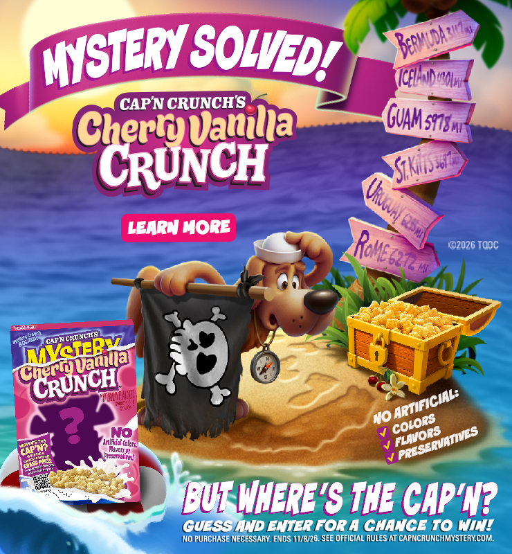 Cap'n Crunch Mystery promotion